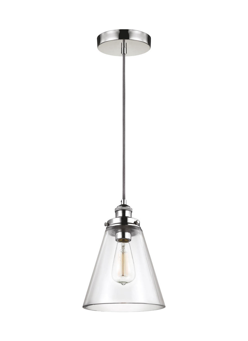 Baskin Pendant in Polished Nickel - Lamps Expo