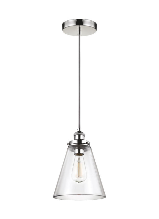 Baskin Pendant in Polished Nickel - Lamps Expo