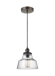 Baskin Chimney Pendant in Painted Aged Brass / Dark Weathered Zinc