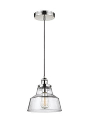 Baskin Chimney Pendant in Polished Nickel