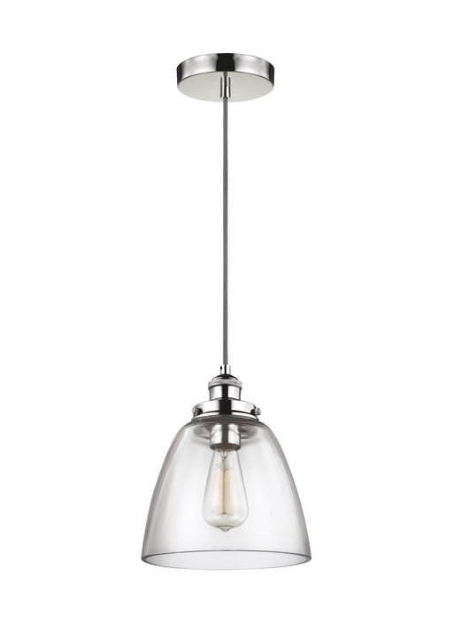 Baskin Dome Pendant in Polished Nickel