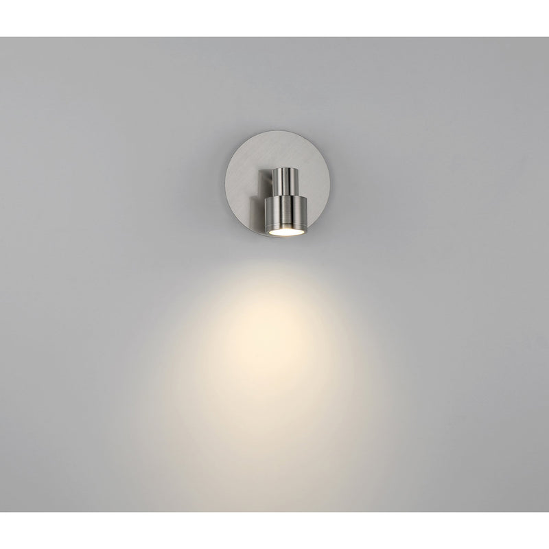 Lincoln Adjustable LED Semi-Flush Mount in Brushed Steel