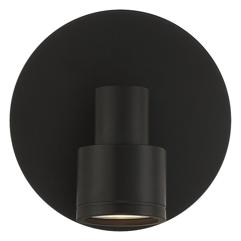 Lincoln Adjustable LED Semi-Flush Mount in Matte Black