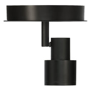 Lincoln Adjustable LED Semi-Flush Mount in Matte Black
