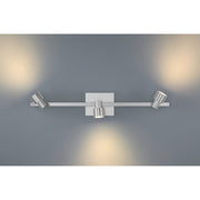 Lincoln 3-Light LED Track Light in Brushed Steel