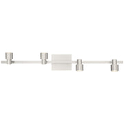 Lincoln 4-Light LED Track Light in Brushed Steel