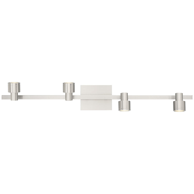 Lincoln 4-Light LED Track Light in Brushed Steel