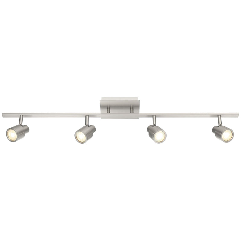 Lincoln 4-Light LED Track Light in Brushed Steel