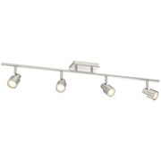 Lincoln 4-Light LED Track Light in Brushed Steel