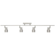 Lincoln 4-Light LED Track Light in Brushed Steel