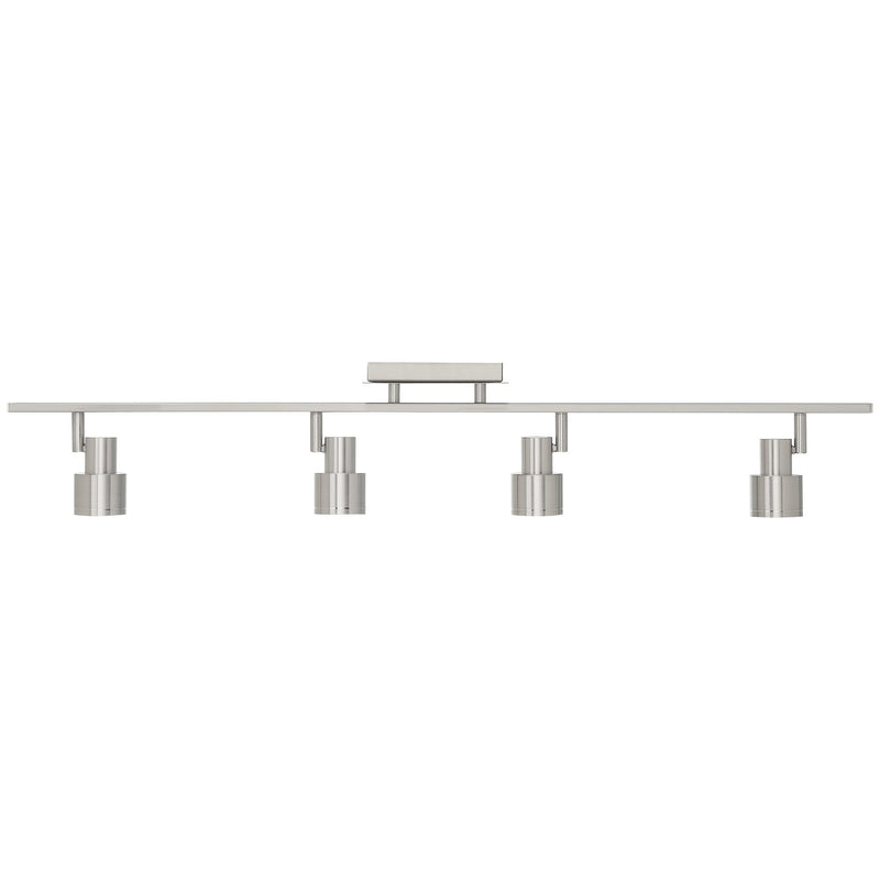 Lincoln 4-Light LED Track Light in Brushed Steel