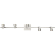 Lincoln 5-Light LED Track Light in Brushed Steel