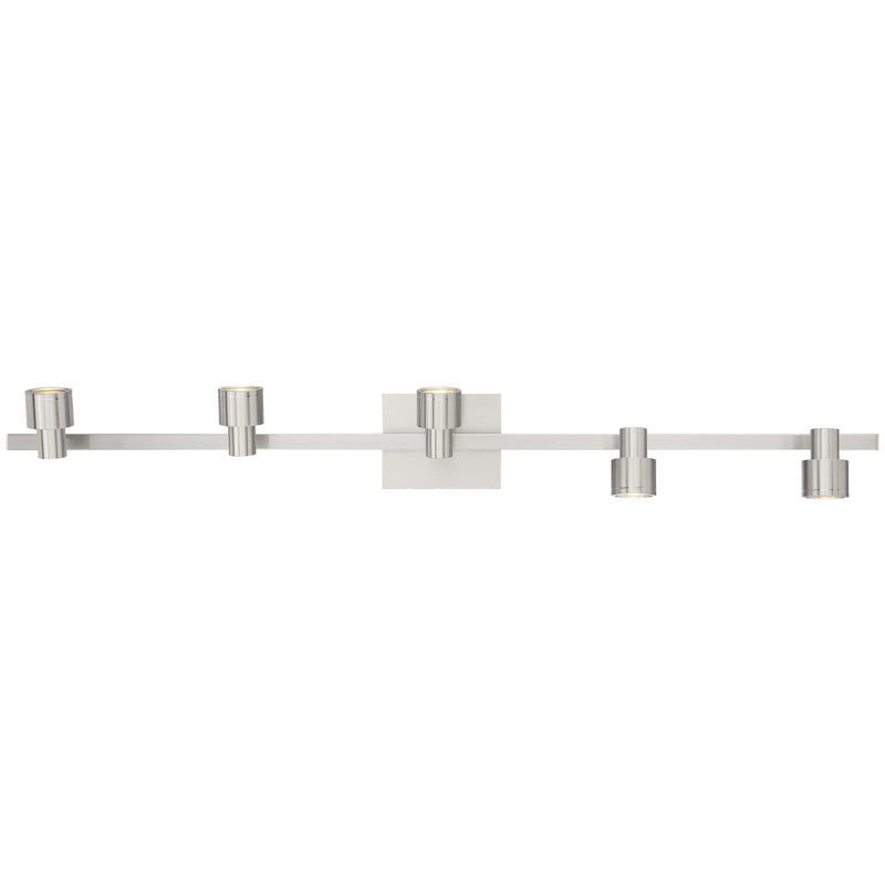 Lincoln 5-Light LED Track Light in Brushed Steel