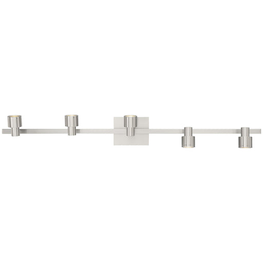 Lincoln 5-Light LED Track Light in Brushed Steel