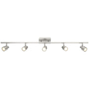 Lincoln 5-Light LED Track Light in Brushed Steel
