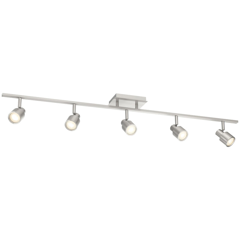 Lincoln 5-Light LED Track Light in Brushed Steel