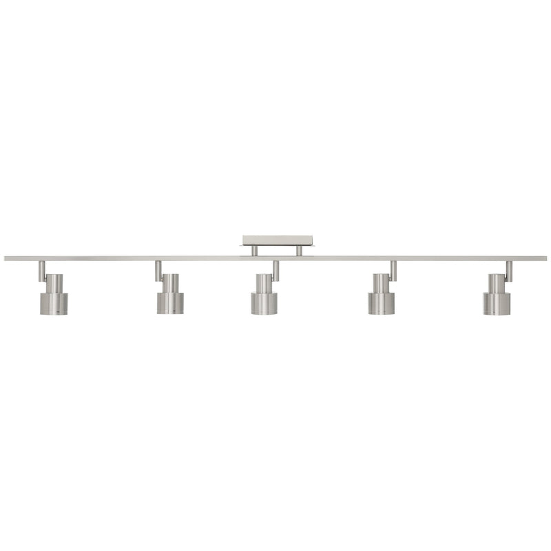 Lincoln 5-Light LED Track Light in Brushed Steel