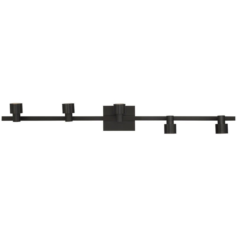 Lincoln 5-Light LED Track Light in Matte Black