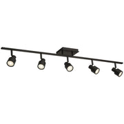 Lincoln 5-Light LED Track Light in Matte Black