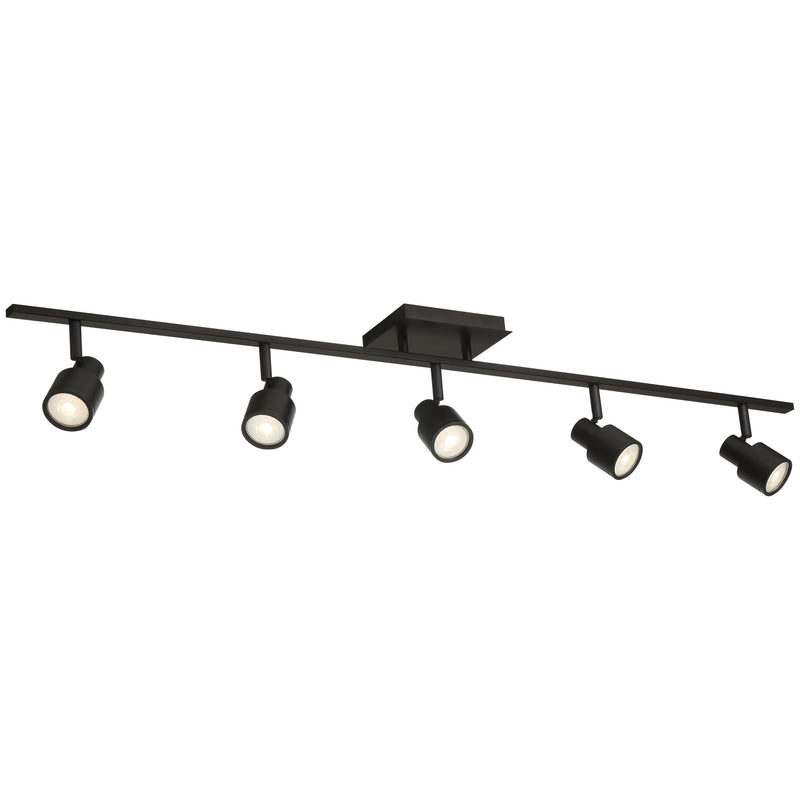 Lincoln 5-Light LED Track Light in Matte Black