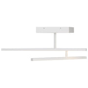 Duo 26" LED Semi-Flush Mount in Matte White