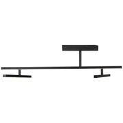 Duo 45" LED Semi-Flush Mount in Matte Black