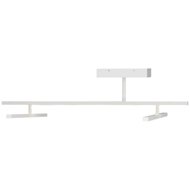 Duo 45" LED Semi-Flush Mount in Matte White