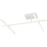 Duo 45" LED Semi-Flush Mount in Matte White