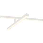 Duo 45" LED Semi-Flush Mount in Matte White