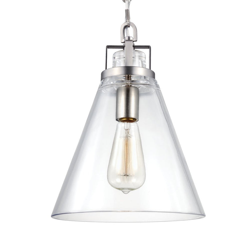 Frontage Pendant in Satin Nickel