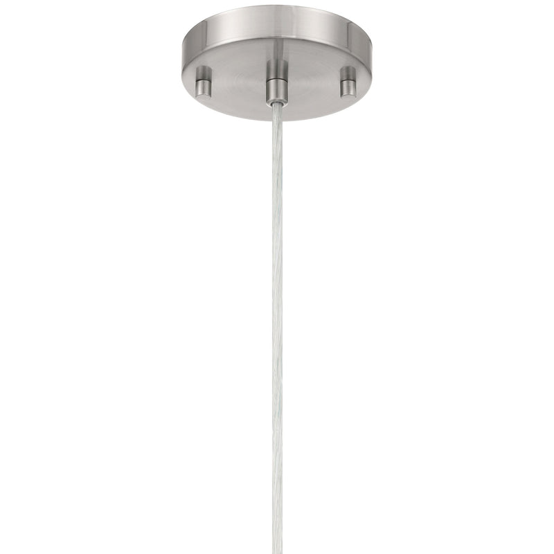 Iris Mini Pendant in Brushed Steel