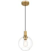 Chantelle Mini Pendant in Antique Brushed Brass