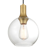Chantelle Mini Pendant in Antique Brushed Brass