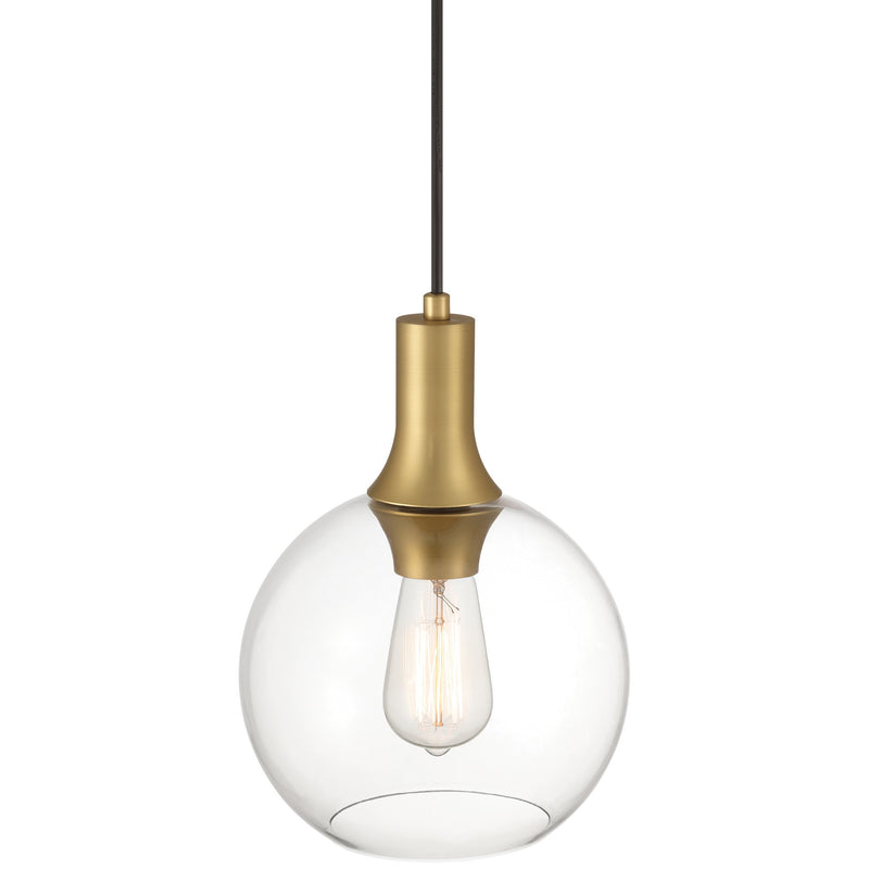 Chantelle Mini Pendant in Antique Brushed Brass