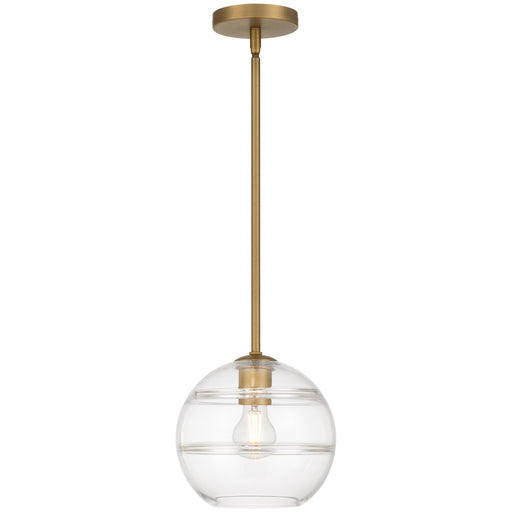Swirl Pendant in Antique Brushed Brass