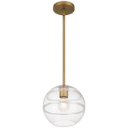 Swirl Pendant in Antique Brushed Brass
