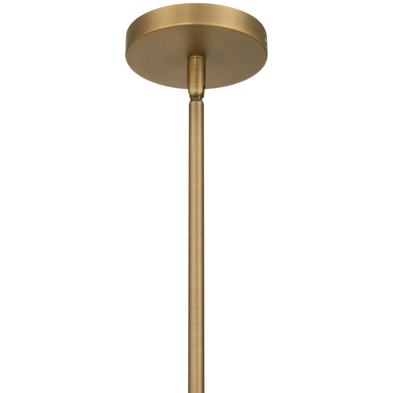 Swirl Pendant in Antique Brushed Brass