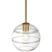 Swirl Pendant in Antique Brushed Brass