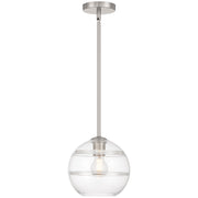 Swirl Pendant in Brushed Steel