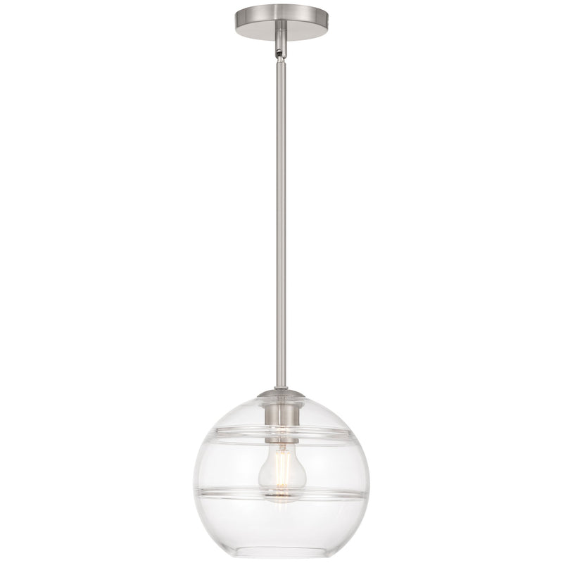 Swirl Pendant in Brushed Steel