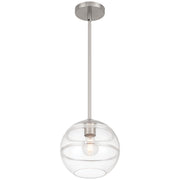 Swirl Pendant in Brushed Steel