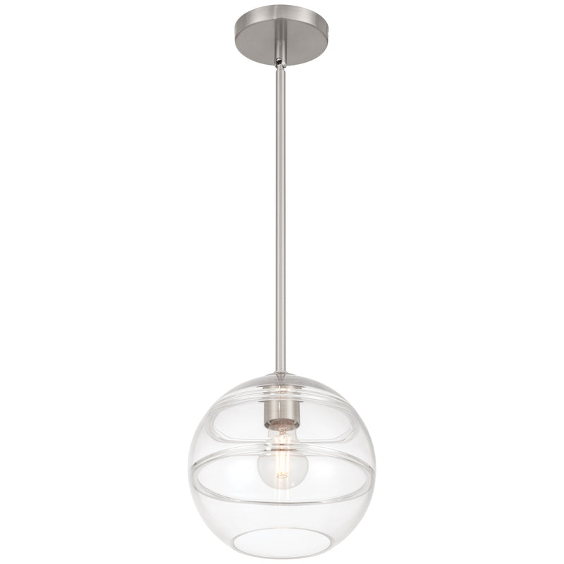 Swirl Pendant in Brushed Steel