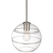 Swirl Pendant in Brushed Steel