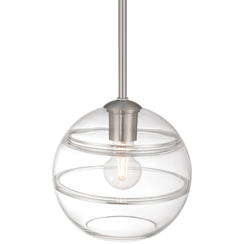 Swirl Pendant in Brushed Steel