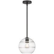 Swirl Pendant in Matte Black