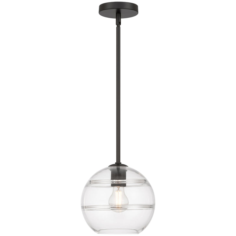 Swirl Pendant in Matte Black