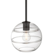 Swirl Pendant in Matte Black