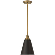 Dahlia Mini Pendant in Antique Brushed Brass