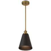 Dahlia Mini Pendant in Antique Brushed Brass