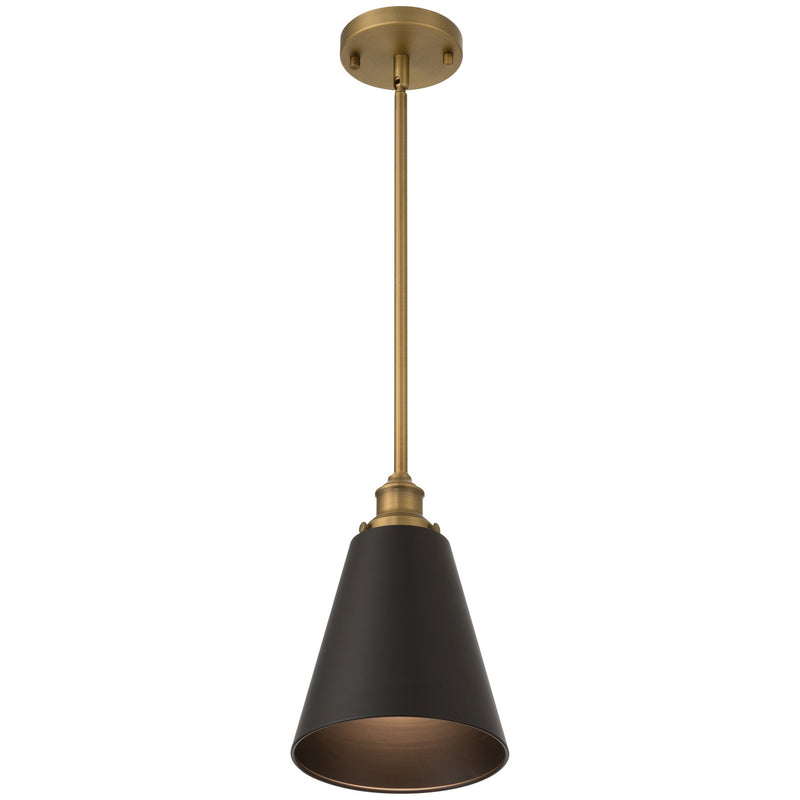 Dahlia Mini Pendant in Antique Brushed Brass